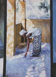Girl Sweeping II